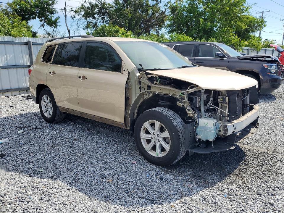 2013 Toyota VIN 5TDZK3EH0DS140845 COPART salvage auction — FRONT END, Fl - Cert Of Title Slvg Rebuildable, sold $3,100 on 2026-07-31 (photo 4)