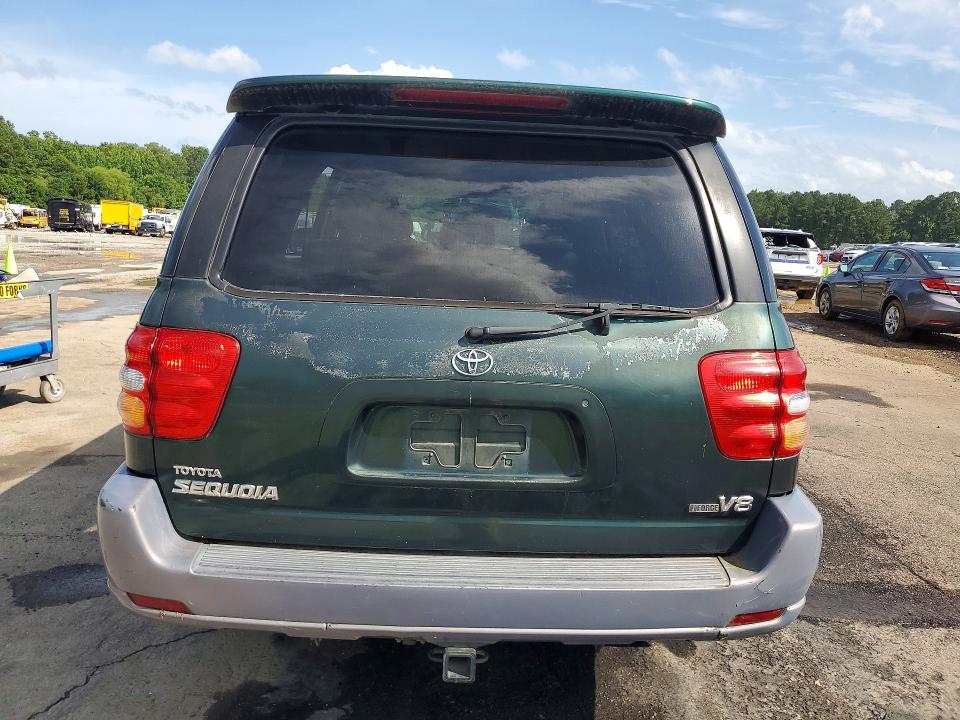 2001 Toyota VIN 5TDZT34A11S022803 COPART salvage auction — FRONT END, MS - CERT OF TITLE-SALVAGED, sold $1,050 on 2026-07-31 (photo 6)