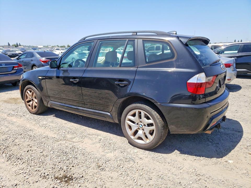 2007 BMW X3 VIN WBXPC934X7WF25945 COPART salvage auction — NORMAL WEAR, CA - DIS/DLR/EXP ONLY CLEAN TITLE (P), sold $725 on 2026-07-09 (photo 2)