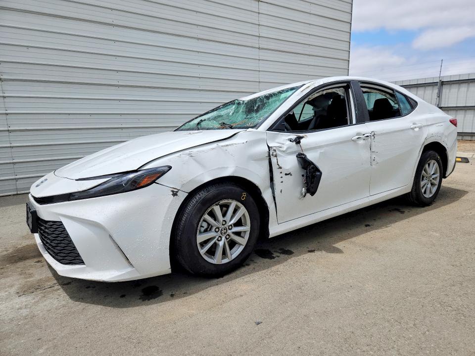2025 Toyota Camry VIN 4T1DAACK7SU102310 COPART salvage auction — ROLLOVER, Ca - Non-Repairable Vehicle Cert, sold $7,200 on 2026-07-20 (photo 1)