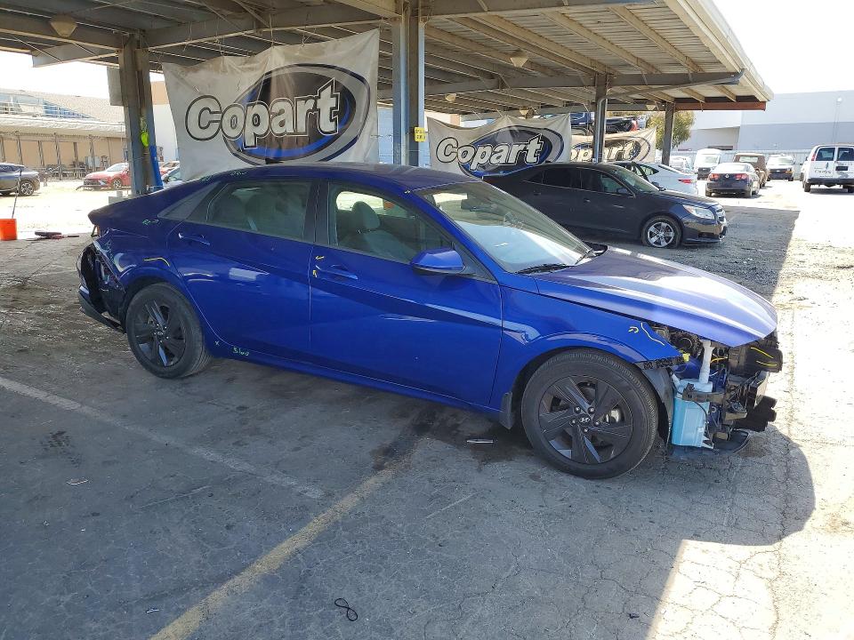 2023 Hyundai Elantra VIN 5NPLM4AG1PH118804 COPART salvage auction — FRONT END, Ca - Salvage Certificate, sold $3,250 on 2026-07-07 (photo 4)