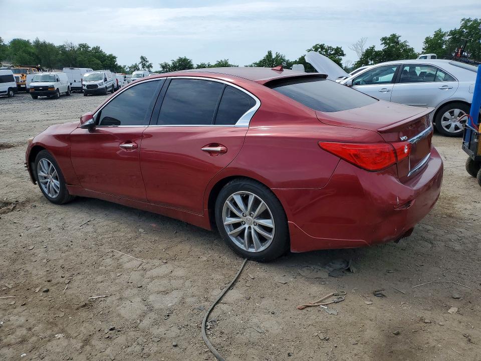 2016 Infiniti Q50 VIN JN1EV7AP7GM303276 COPART salvage auction — MECHANICAL, Fl - Certificate Of Title, sold $400 on 2026-07-02 (photo 2)