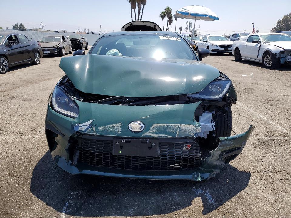 2025 Toyota Gr 86 VIN JF1ZNBM13S9751380 COPART salvage auction — FRONT END, Ca - Salvage Certificate, sold $425 on 2026-07-24 (photo 5)