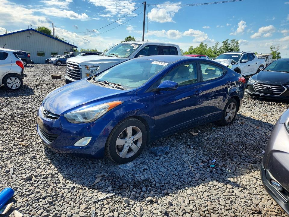 2013 Hyundai VIN KMHDH4AE5DU491252 COPART salvage auction — FRONT END, Il - Salvage Certificate, sold $725 on 2026-07-27 (photo 1)