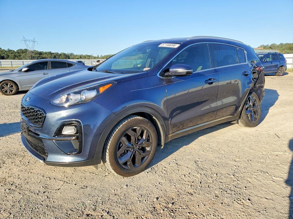 2021 Kia Sportage VIN KNDP63AC2M7922676 COPART salvage auction — REAR END, Ca - Salvage Certificate, sold $2,700 on 2026-07-10 (photo 1)