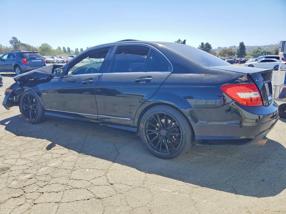 2012 Mercedes-benz C-klasse VIN WDDGF4HB2CR207313 COPART salvage auction — FRONT END, CA - SALVAGE CERTIFICATE, sold $425 on 2026-07-31 (photo 2)