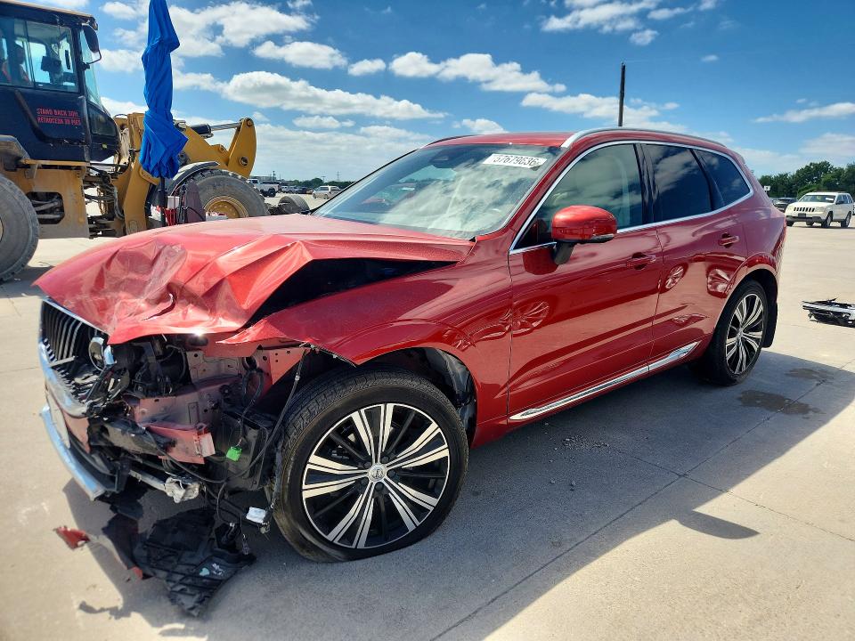 2023 Volvo Xc60 VIN YV4L12RN0P1239103 COPART salvage auction — FRONT END, Tx - Salvage Vehicle Title, sold $7,700 on 2026-08-20 (photo 1)