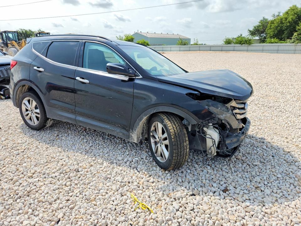 2016 Hyundai Santa fe VIN 5XYZW4LAXGG325907 COPART salvage auction — FRONT END, Tx - Salvage Vehicle Title, sold $1,350 on 2026-07-09 (photo 4)