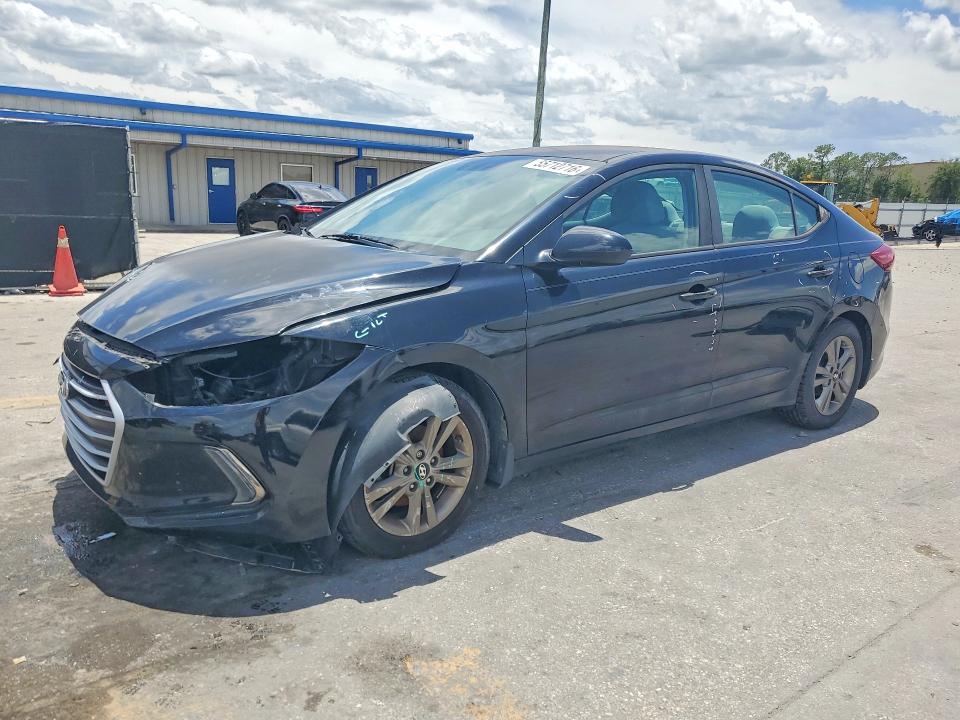 2017 Hyundai Elantra VIN KMHD84LFXHU104402 COPART salvage auction — FRONT END, Fl - Cert Of Title Slvg Rebuildable, sold $1,100 on 2026-07-09 (photo 1)