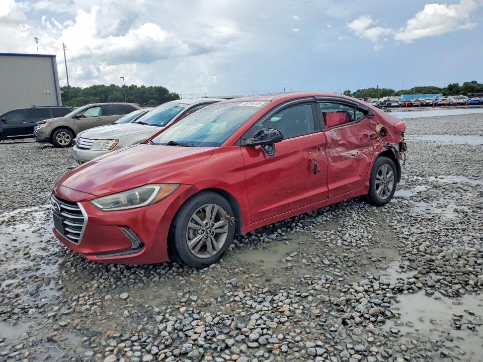 2017 Hyundai Elantra VIN KMHD84LF5HU298725 COPART salvage auction — SIDE, FL - CERT OF TITLE SLVG REBUILDABLE, sold $975 on 2026-07-15 (photo 1)