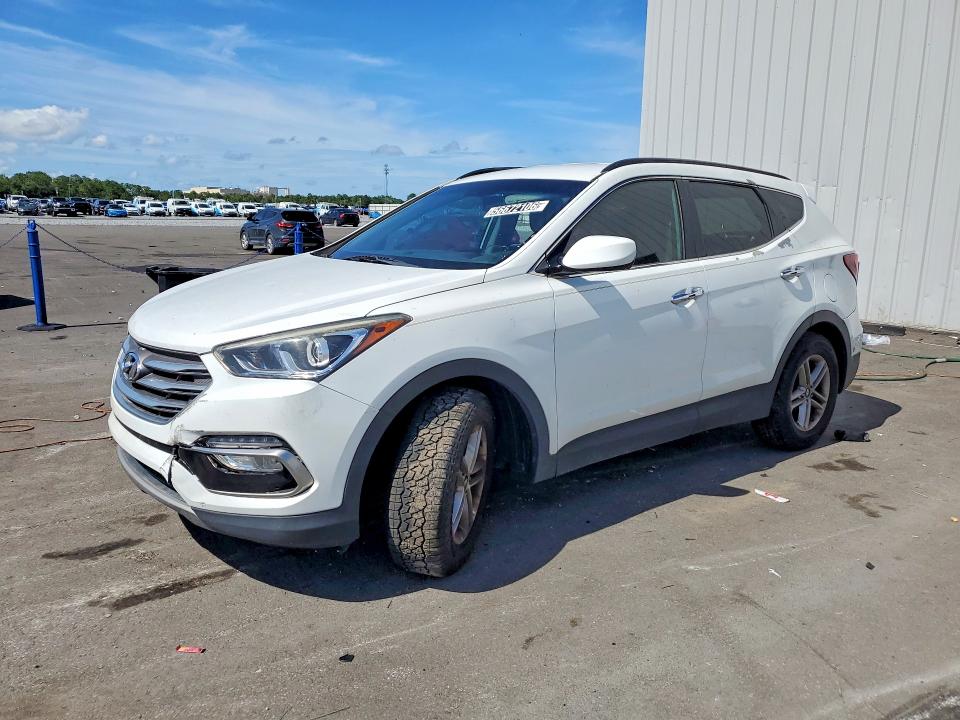 2017 Hyundai Santa fe VIN 5XYZU3LB8HG396016 COPART salvage auction — FRONT END, FL - CERTIFICATE OF TITLE, sold $2,950 on 2026-07-07 (photo 1)