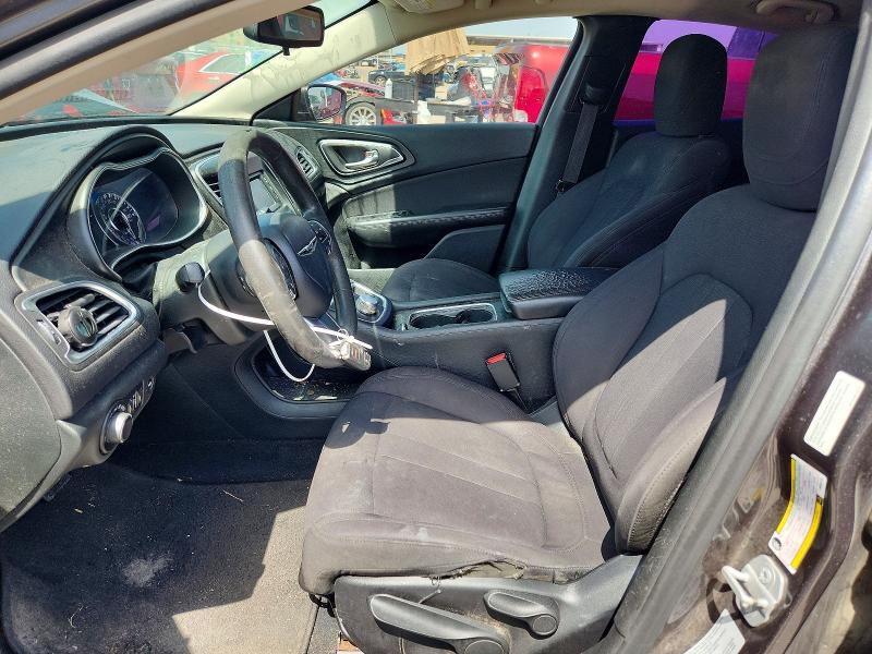 2015 Chrysler 200 VIN 1C3CCCAB8FN639118 COPART salvage auction — FRONT END, Tx - Salvage Vehicle Title, sold $925 on 2026-07-09 (photo 7)
