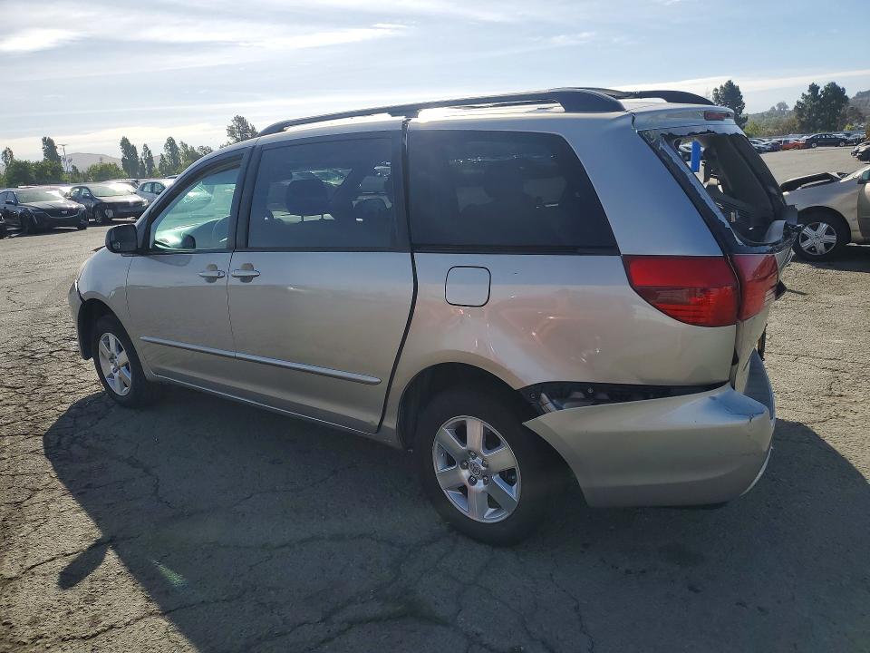 2005 Toyota Sienna VIN 5TDZA23C55S308887 COPART salvage auction — REAR END, Ca - Salvage Certificate, sold $625 on 2026-07-10 (photo 2)