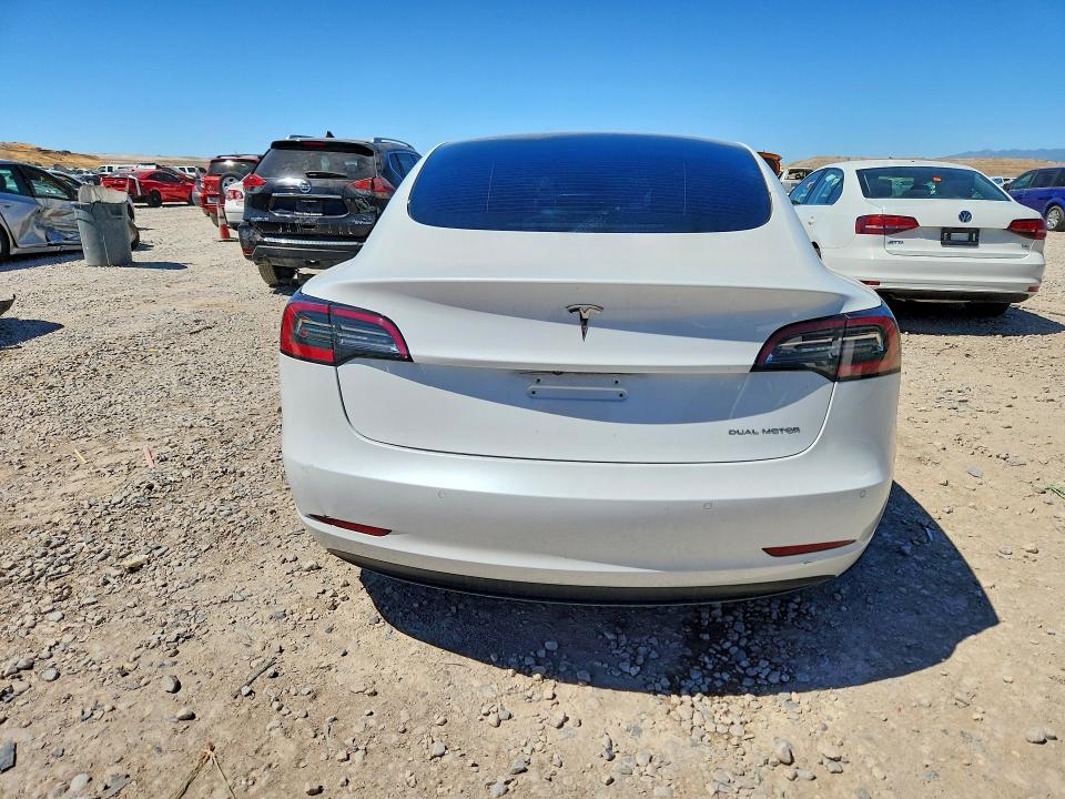 2021 Tesla Model 3 VIN 5YJ3E1EB8MF928242 COPART salvage auction — SIDE, UT - SALVAGE CERTIFICATE, sold $7,600 on 2026-07-31 (photo 6)