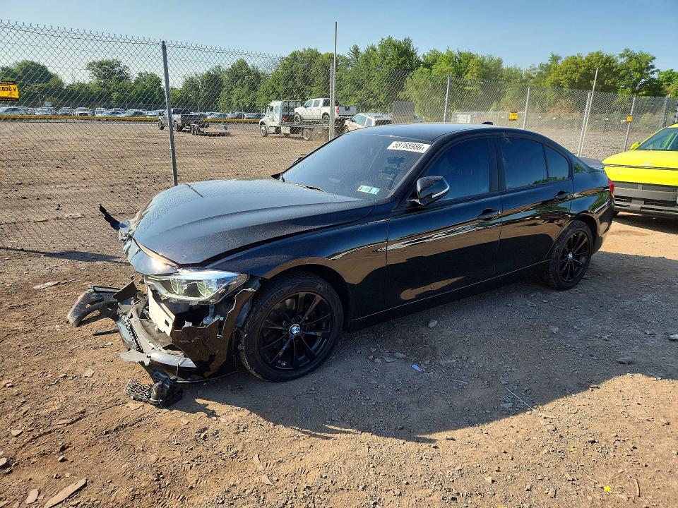 2018 BMW 3er VIN WBA8E5G59JNV01828 COPART salvage auction — FRONT END, Salvage Title, sold $1,500 on 2026-08-24 (photo 1)