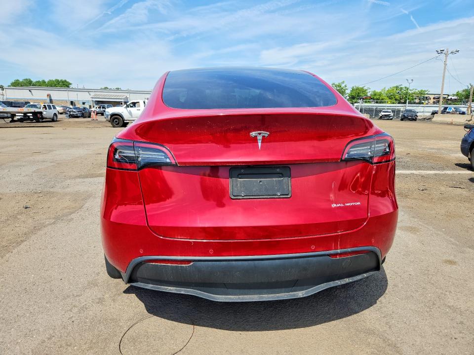 2022 Tesla Model y VIN 7SAYGDEE4NF331427 COPART salvage auction — FRONT END, Ct - Cert Of Title-Salvage, sold $10,100 on 2026-07-10 (photo 6)