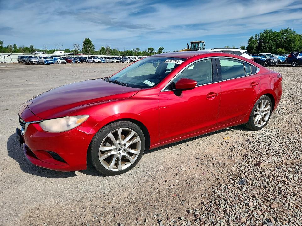 2016 Mazda 6 VIN JM1GJ1V53G1460232 COPART salvage auction — FRONT END, NY - MV-907A SALVAGE CERTIFICATE, sold $1,600 on 2026-07-02 (photo 1)