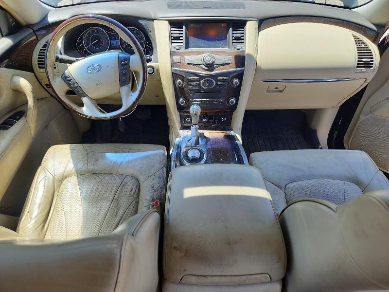 2014 Infiniti Qx80 VIN JN8AZ2NE1E9066235 COPART salvage auction — FRONT END, Oh - Certificate Of Title, sold $2,950 on 2026-07-31 (photo 8)