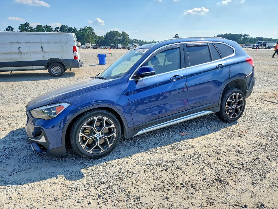 2021 BMW X1 VIN WBXJG7C03M5T44129 COPART salvage auction — FRONT END, Nc - Salvage Certificate Of Title, sold $2,500 on 2026-07-27 (photo 1)