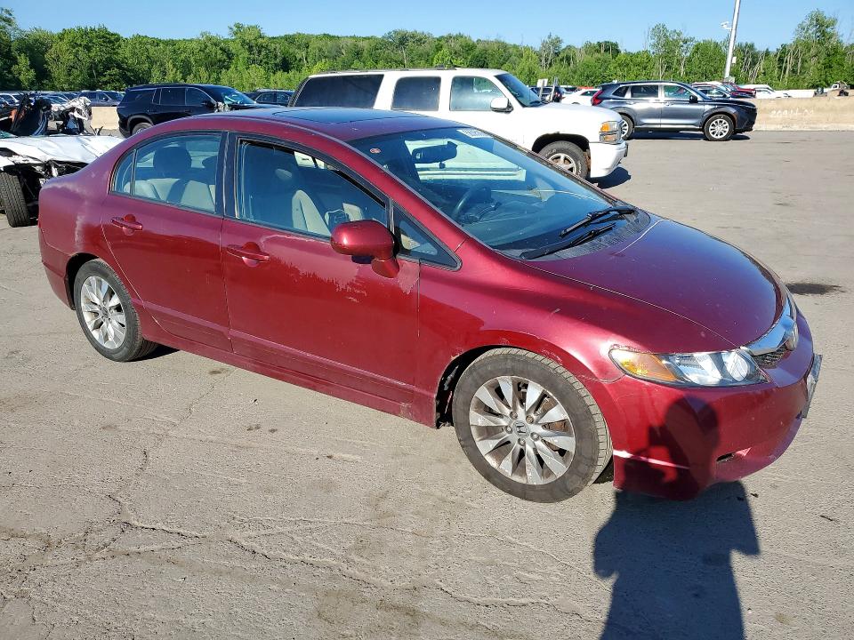 2010 Honda Civic VIN 2HGFA1F84AH555980 COPART salvage auction — NORMAL WEAR, Ny - Certificate Of Title, sold $825 on 2026-07-09 (photo 4)