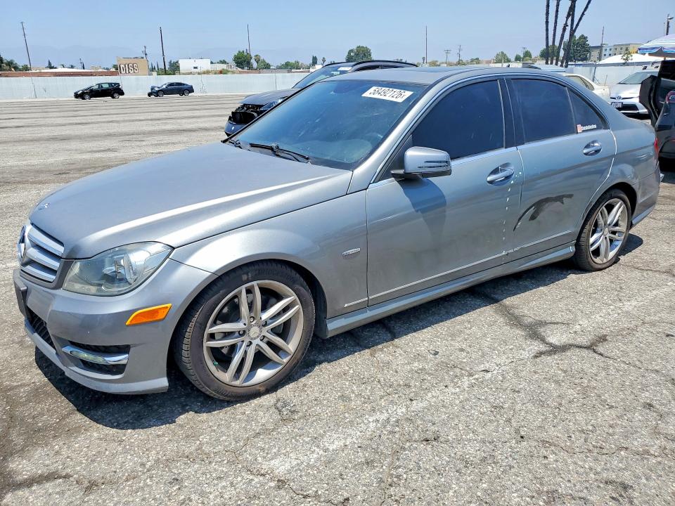 2012 Mercedes-benz C-klasse VIN WDDGF4HB1CR216486 COPART salvage auction — SIDE, Ca - Salvage Certificate, sold $750 on 2026-07-21 (photo 1)