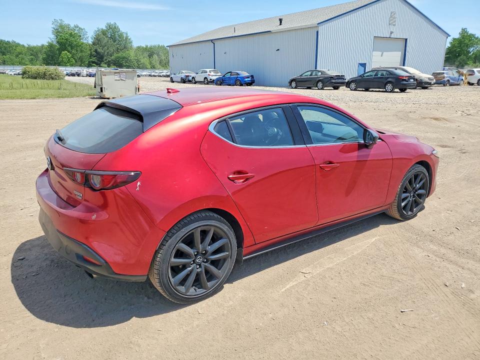 2021 Mazda 3 VIN JM1BPBJY4M1335198 COPART salvage auction — HAIL, Oh - Cert Of Title-Salvage, sold $7,400 on 2026-07-02 (photo 3)