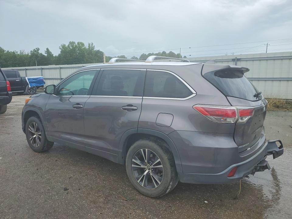 2016 Toyota Highlander VIN 5TDKKRFH1GS125598 COPART salvage auction — SIDE, Al - Cert Of Title-Salvage Title, sold $5,800 on 2026-07-16 (photo 2)