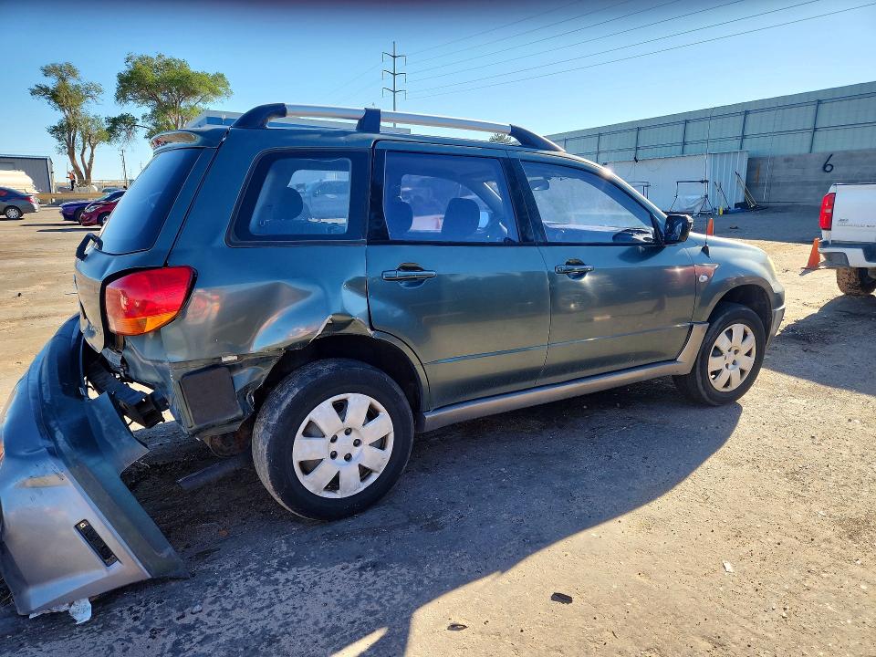 2004 Mitsubishi Outlander VIN JA4LX31F74U047743 COPART salvage auction — REAR END, Nm - Cert Of Title-Salvage, sold $200 on 2026-07-09 (photo 3)