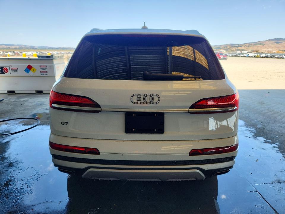 2025 Audi Q7 VIN WA1LCBF71SD006559 COPART salvage auction — FRONT END, CA - CERTIFICATE OF TITLE (P), sold $32,250 on 2026-08-24 (photo 6)