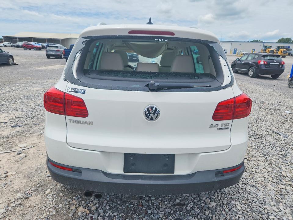 2013 Volkswagen Tiguan VIN WVGBV7AX5DW519946 COPART salvage auction — REAR END, Tn - Salvage Certificate, sold $1,100 on 2026-07-30 (photo 6)