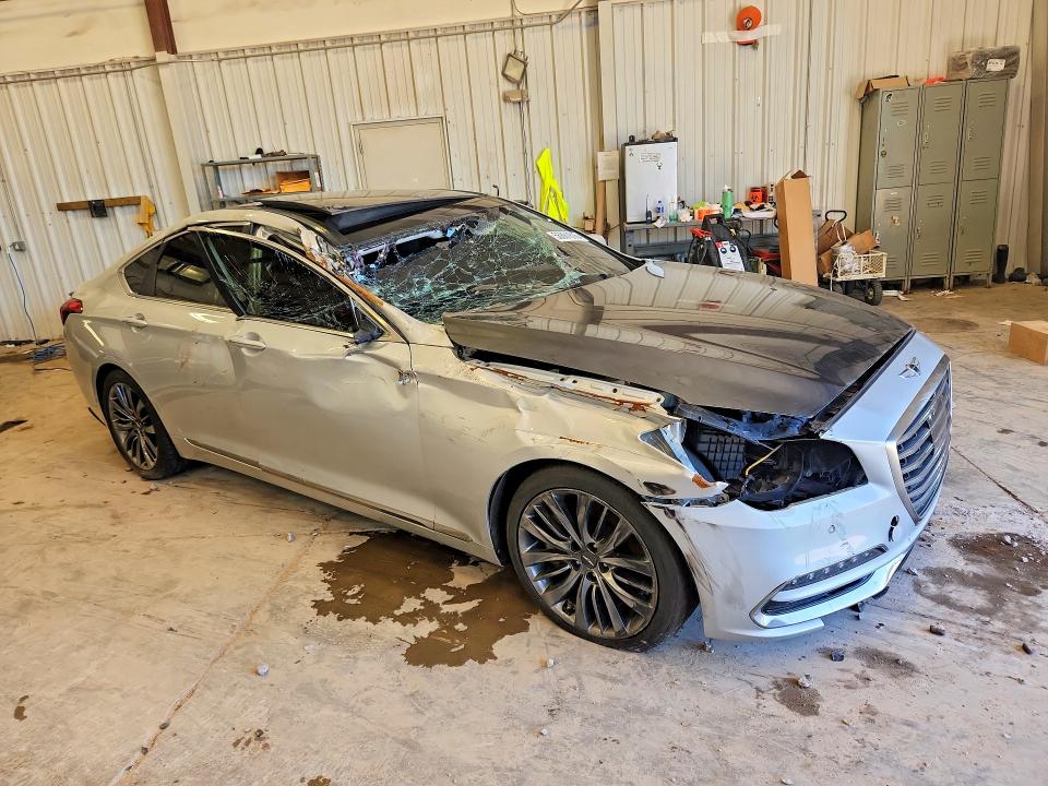 2018 Genesis G80 VIN KMHGN4JF2JU240702 COPART salvage auction — FRONT END, Mi - Cert Of Title-Rebuilt Salvage, sold $250 on 2026-07-27 (photo 4)
