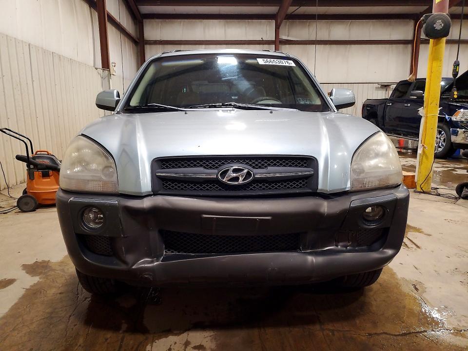 2006 Hyundai Tucson VIN KM8JN12D86U271929 COPART salvage auction — FRONT END, Pa - Certificate Of Salvage, sold $1,100 on 2026-07-24 (photo 5)