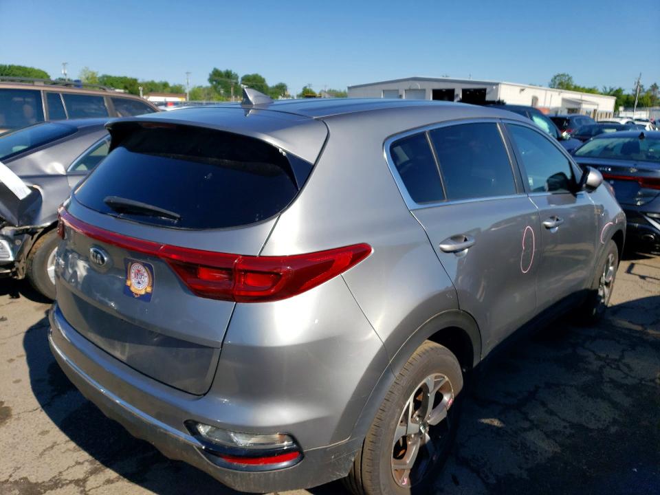 2021 Kia Sportage VIN KNDPMCAC7M7896288 COPART salvage auction — VANDALISM, Ct - Cert Of Title-Salvage, sold $5,300 on 2026-07-17 (photo 3)