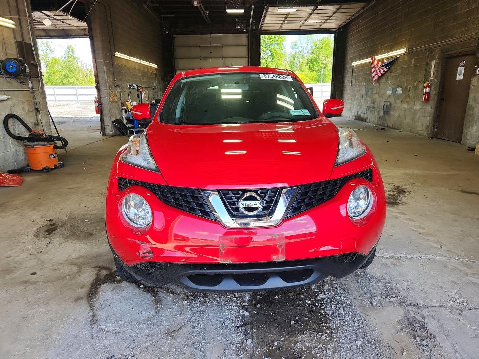 2016 Nissan Juke VIN JN8AF5MV6GT650888 COPART salvage auction — FRONT END, Ny - Mv-907A Salvage Certificate, sold $2,100 on 2026-07-06 (photo 5)