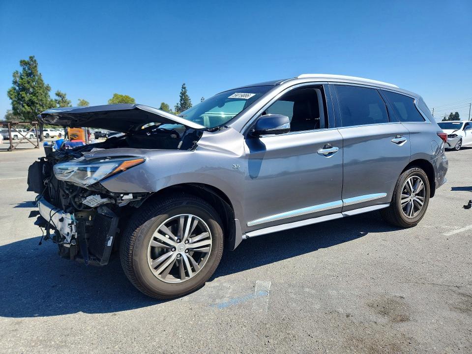 2016 Infiniti Qx60 VIN 5N1AL0MN1GC507009 COPART salvage auction — FRONT END, Ca - Salvage Certificate, sold $1,100 on 2026-07-30 (photo 1)