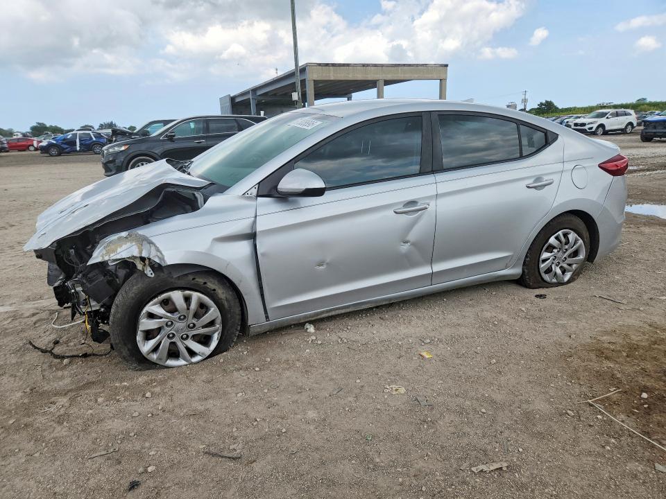 2017 Hyundai Elantra VIN KMHD74LF1HU402002 COPART salvage auction — FRONT END, Fl - Cert Of Title-Rebuilt (P), sold $975 on 2026-07-07 (photo 1)