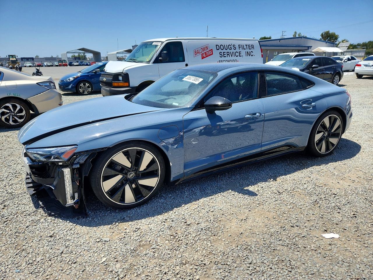 2024 Audi e-tron GT VIN WAUEJBFW9R7004561 COPART salvage auction — Front End, Sc - Salvage Title, sold $26,500 on 2026-08-18 (photo 1)