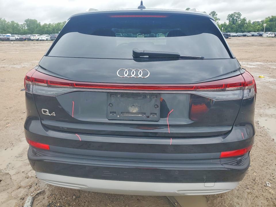 2023 Audi Q4 e-tron VIN WA1BCBFZ1PP006435 COPART salvage auction — FRONT END, Tx - Salvage Vehicle Title, sold $200 on 2026-07-21 (photo 6)