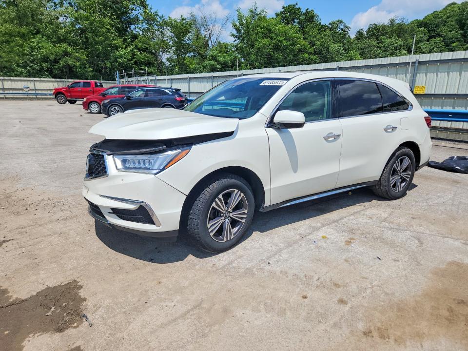 2017 Acura Mdx VIN 5FRYD4H39HB029411 COPART salvage auction — FRONT END, Oh - Cert Of Title-Salvage, sold $100 on 2026-07-23 (photo 1)