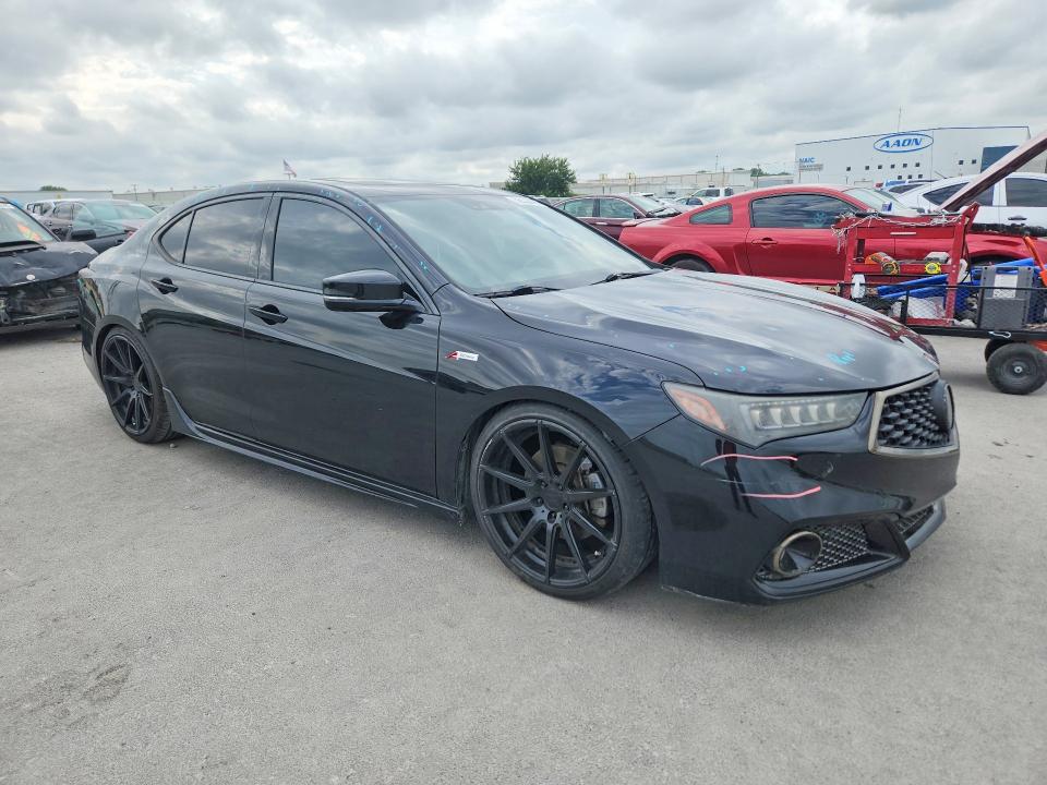 2020 Acura VIN 19UUB3F6XLA002282 COPART salvage auction — HAIL, Ok - Cert Of Title-Salvage, sold $6,900 on 2026-07-22 (photo 4)