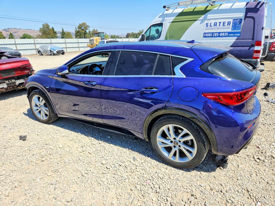 2017 Infiniti Qx30 VIN SJKCH5CP5HA031629 COPART salvage auction — FRONT END, Ca - Salvage Certificate, sold $2,650 on 2026-07-14 (photo 2)