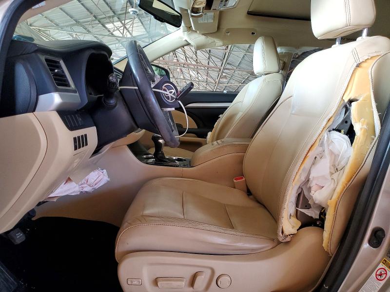 2015 Toyota Highlander VIN 5TDKKRFH5FS052699 COPART salvage auction — FRONT END, Az - Cert Of Title - Salvage, sold $700 on 2026-07-22 (photo 7)