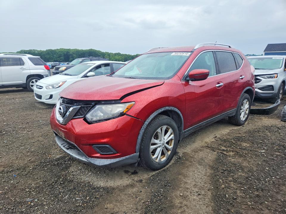 2016 Nissan VIN KNMAT2MV1GP663480 COPART salvage auction — FRONT END, Ma - Cert Of Title-Reconstrctd Coll, sold $1,250 on 2026-07-08 (photo 1)