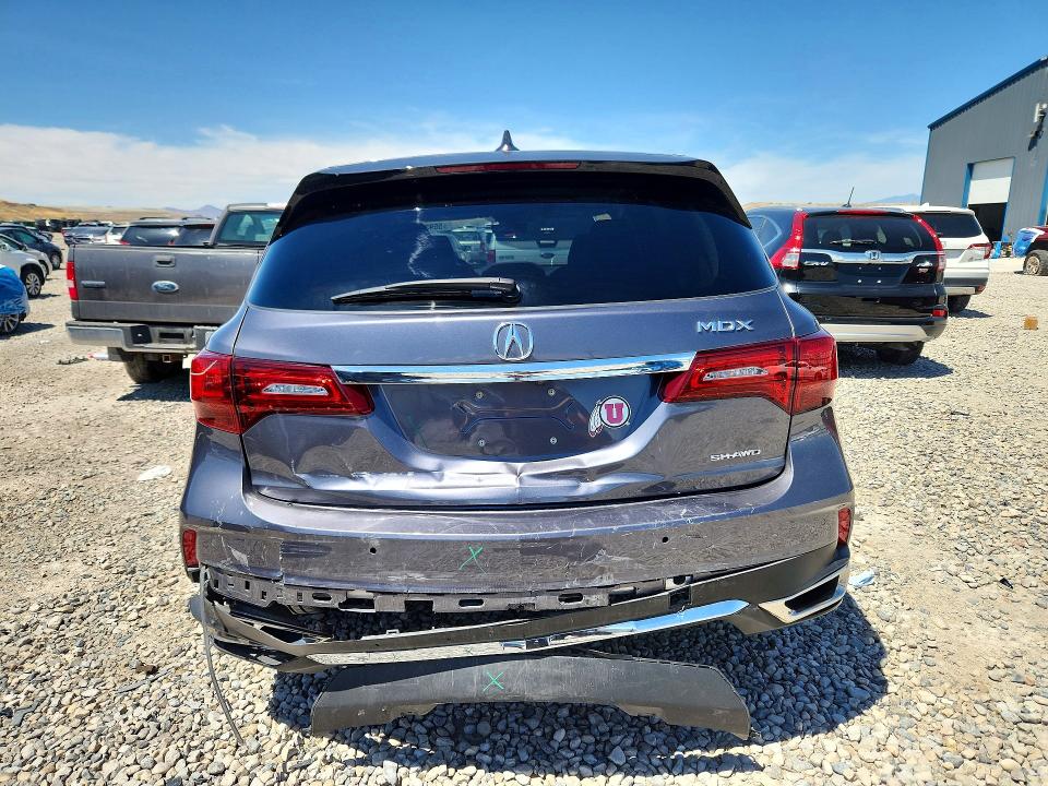 2020 Acura VIN 5J8YD4H52LL000021 COPART salvage auction — REAR END, Ut - Salvage Certificate, sold $7,000 on 2026-07-02 (photo 6)