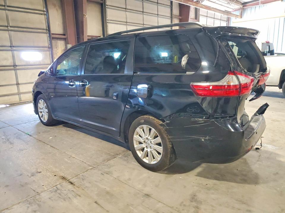 2015 Toyota Sienna VIN 5TDDK3DCXFS096940 COPART salvage auction — REAR END, Il - Salvage Certificate, sold $175 on 2026-07-29 (photo 2)