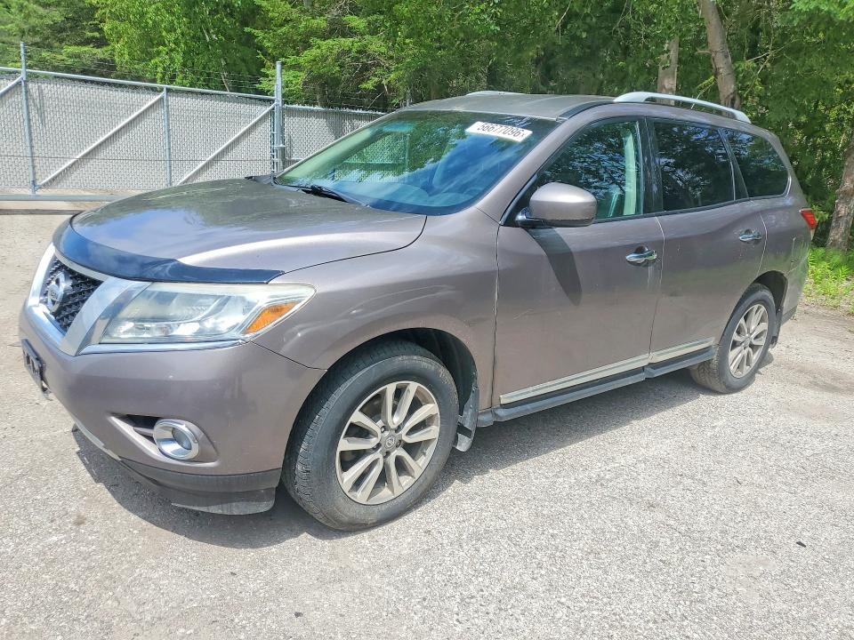 2014 Nissan VIN 5N1AR2MM5EC659454 COPART salvage auction — MINOR DENT/SCRATCHES, On - Permit No Brand - Unfit, sold $175 on 2026-07-03 (photo 1)