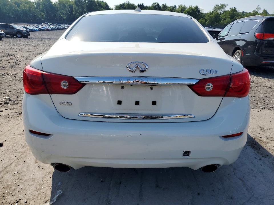 2015 Infiniti Q50 VIN JN1BV7AR1FM418636 COPART salvage auction — FRONT END, Pa - Certificate Of Salvage, sold $2,700 on 2026-07-15 (photo 6)