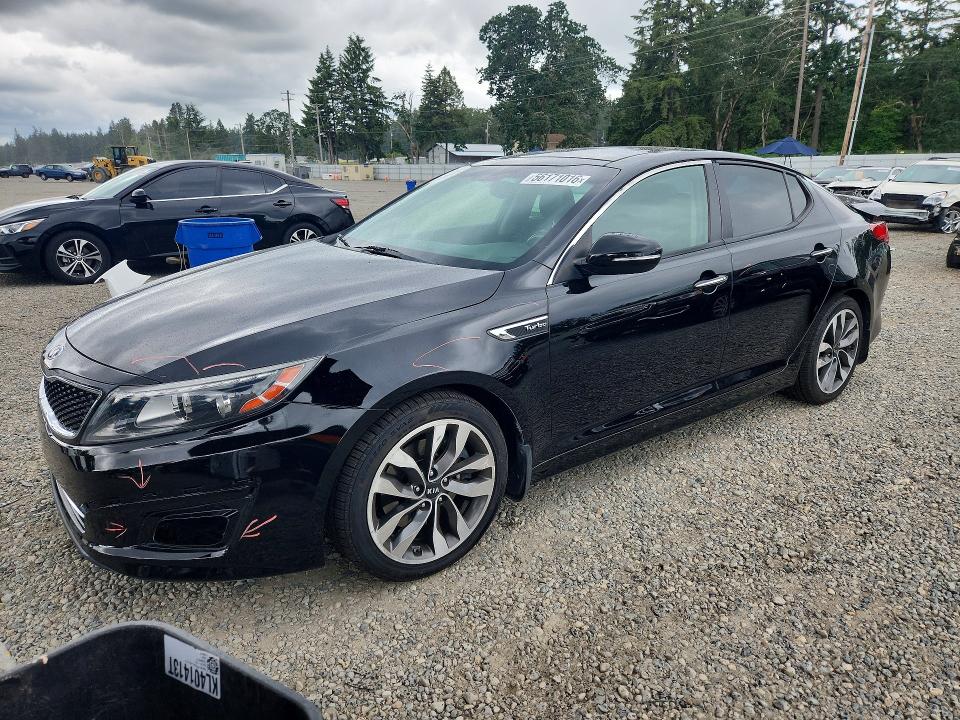 2015 Kia Optima VIN 5XXGR4A60FG485178 COPART salvage auction — REAR END, Wa - Bill Of Sale, sold $125 on 2026-07-24 (photo 1)