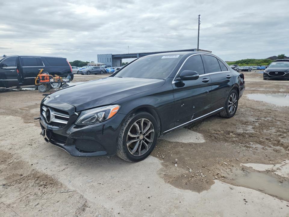 2016 Mercedes-benz C-klasse VIN WDDWF4KB8GR172321 COPART salvage auction — REAR END, Fl - Cert Of Title Slvg Rebuildable, sold $2,650 on 2026-07-14 (photo 1)
