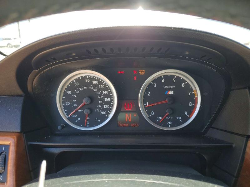 2006 BMW M5 VIN WBSNB93506CX06459 COPART salvage auction — FRONT END, Ut - Salvage Certificate, sold $8,700 on 2026-07-27 (photo 9)